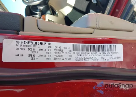 2013 Jeep Grand Cherokee Limited z USA, uszkodzony, nr VIN 1C4RJFBG3DC619634